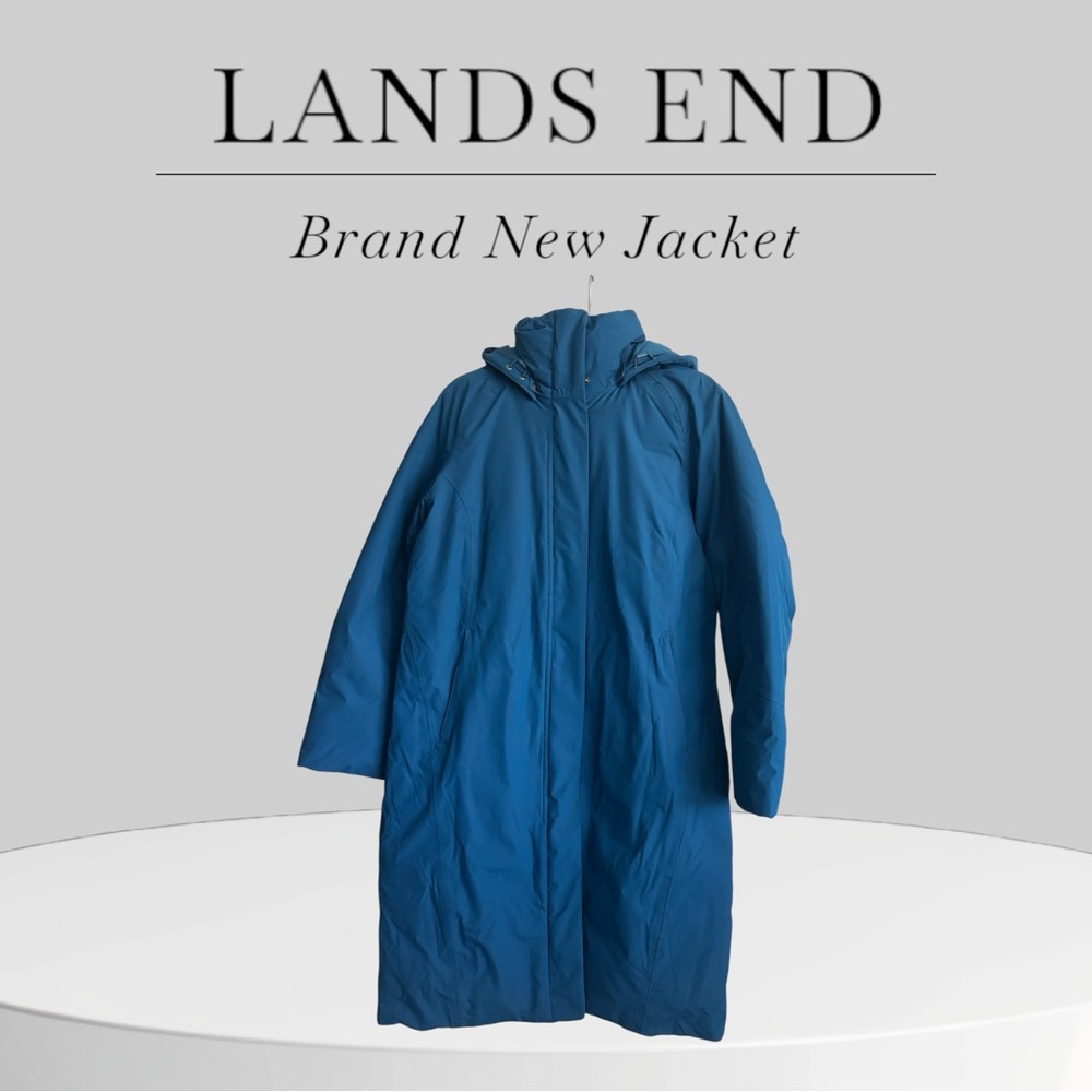 Lands' End Blue Outerwear